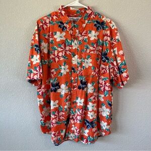 Old Navy Floral Button Down Short Sleeve Shirt - Hawaiian Shirt